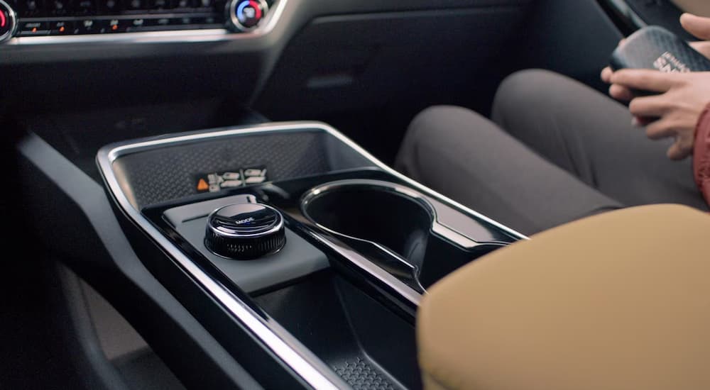 Center console in a 2026 Chevy Equinox