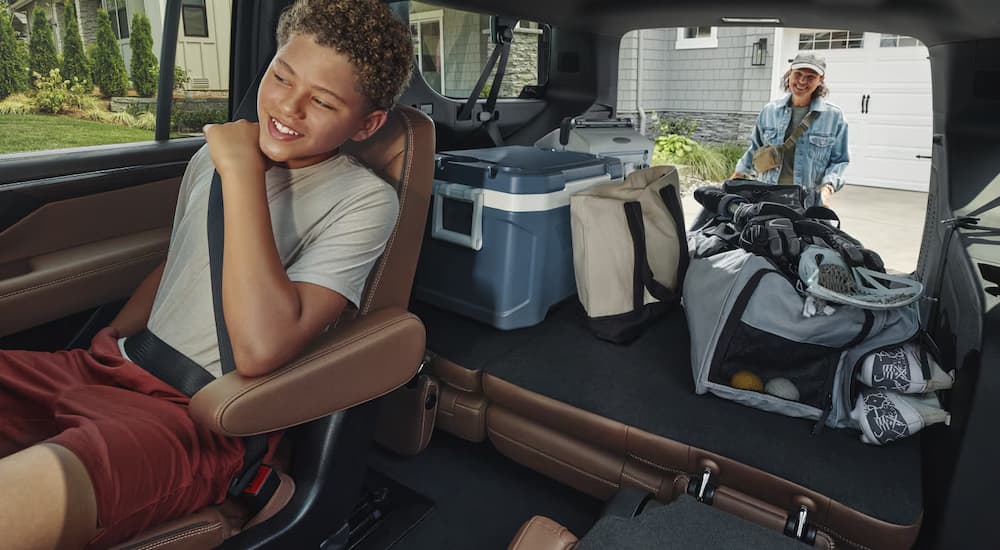Cargo in the back of a 2025 Chevy Suburban