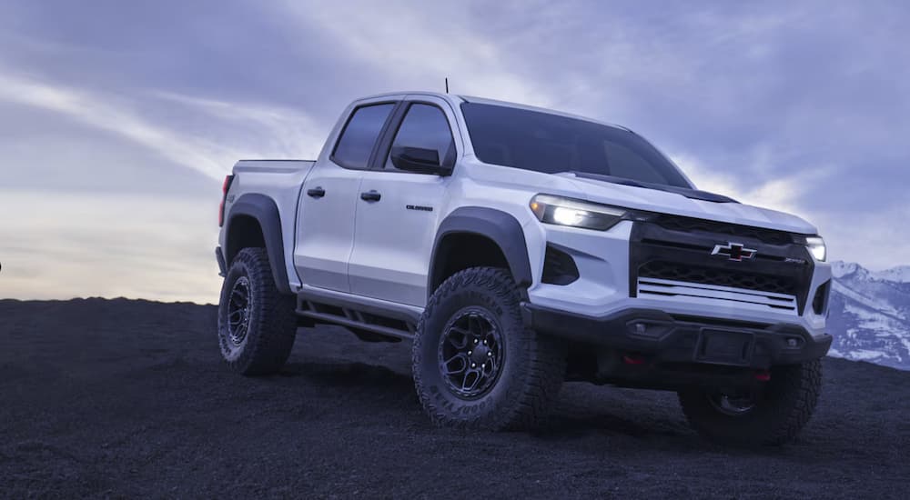 A white 2026 Chevy Colorado parked for sale near Hondo
