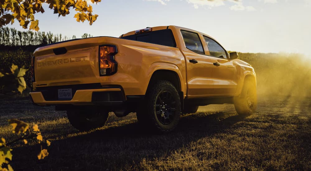 A yellow 2026 Chevy Colorado parked for sale near Hondo