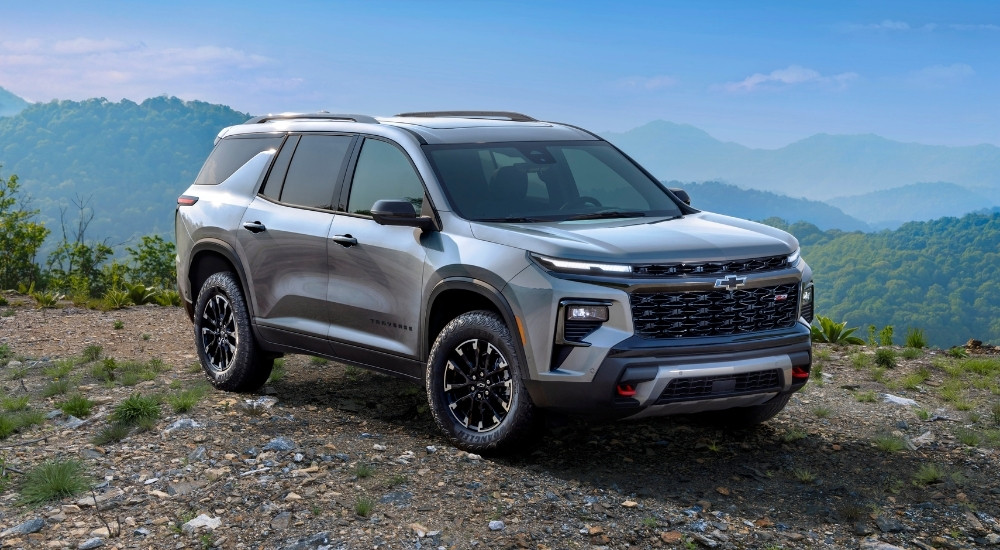 A gray 2026 Chevy Traverse parked for sale near Leon Valley