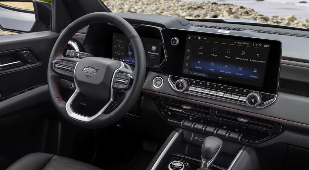 Infotainment display and dashboard in a 2026 Chevy Colorado