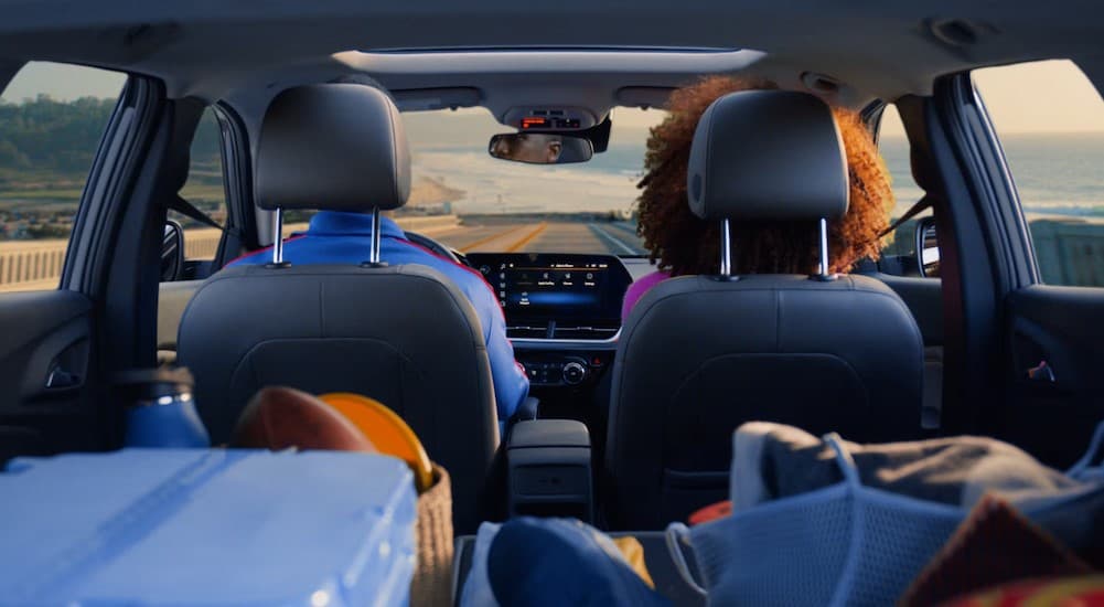 Rear cargo area in a 2026 Chevy Trax.