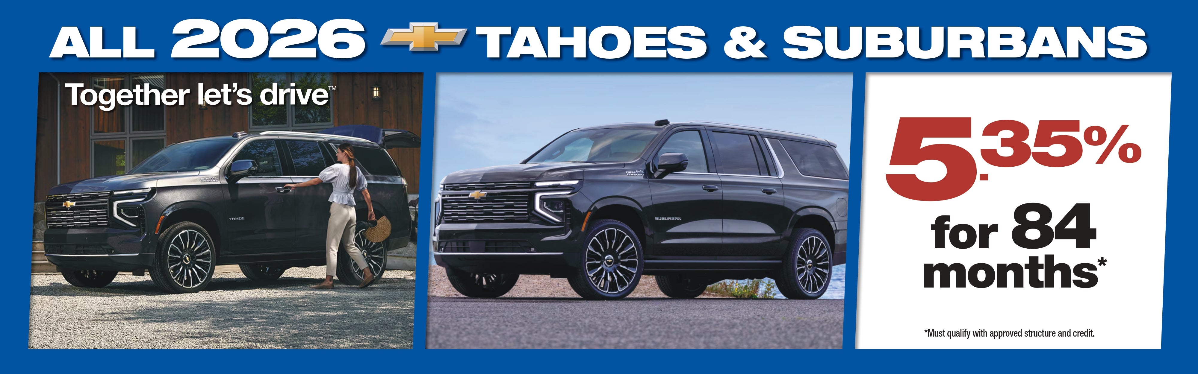 2026 Tahoes & Suburbans