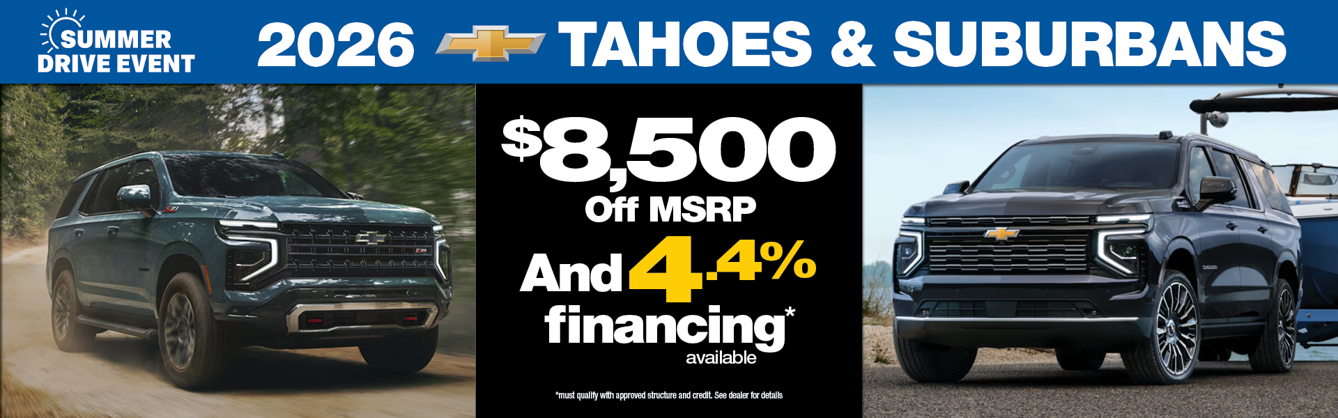 2026 Tahoe and Suberban