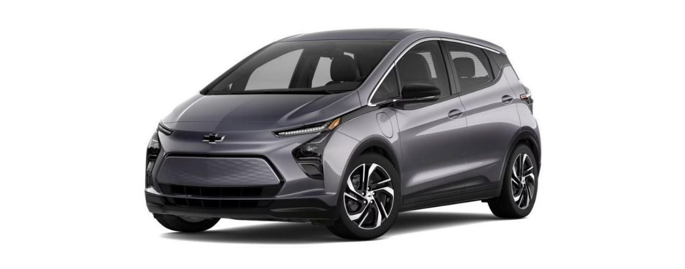 A grey 2022 Chevy Bolt EV 1LT is angled left.