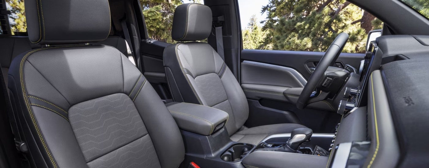 Grey and black interior in a 2026 Chevy Colorado ZR2