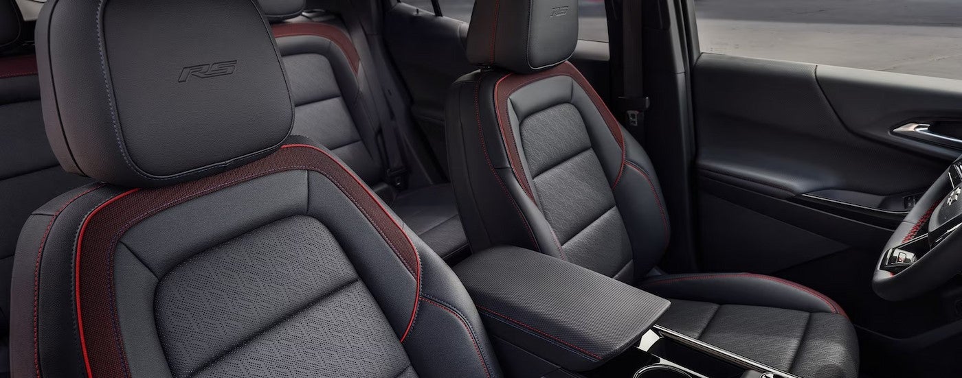 The black interior in a 2026 Chevy Equinox RS.