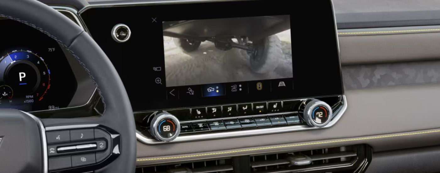 The under-body camera on a 2026 Chevy Colorado.