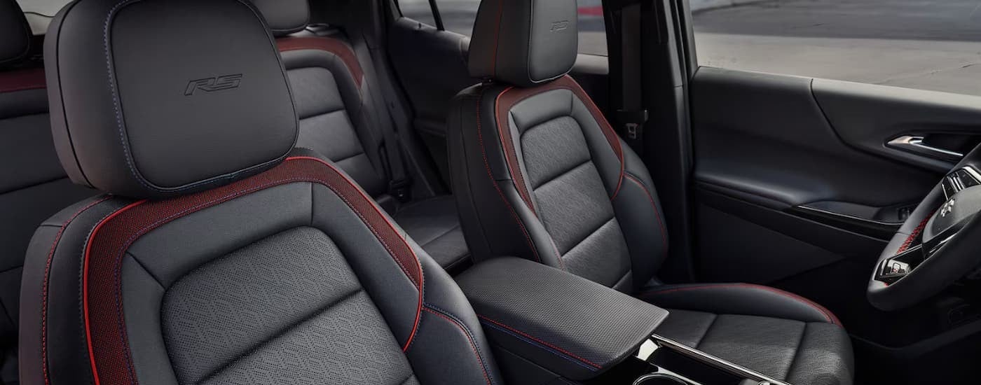 Black interior in a 2027 Chevy Equinox RS.