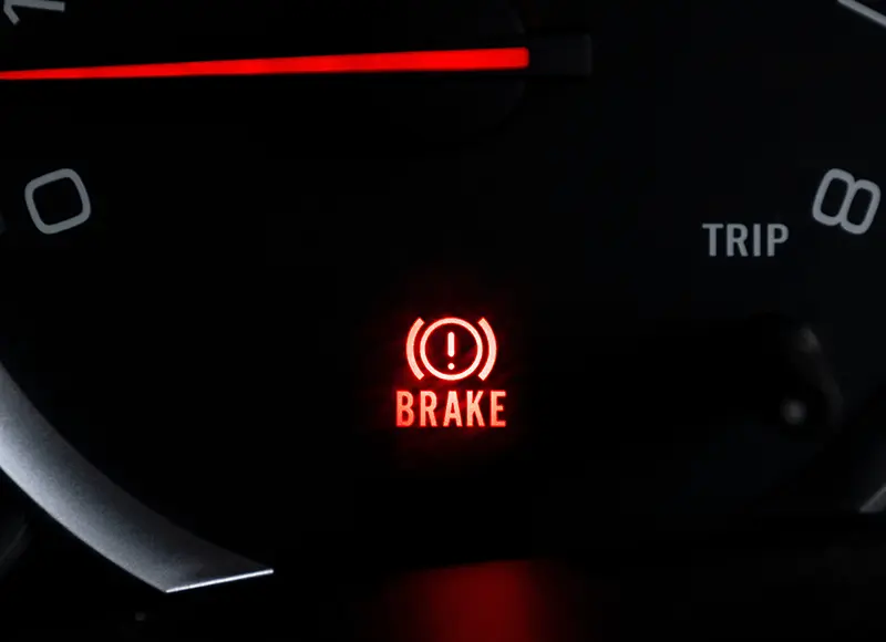 Brake check warning light